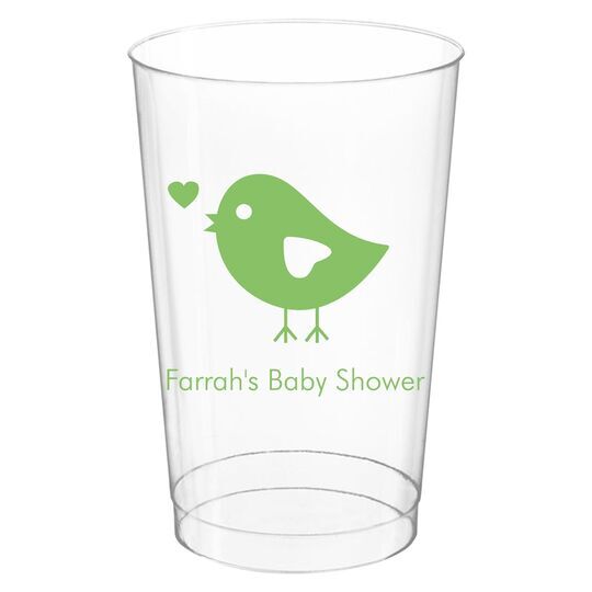 Baby Bird Clear Plastic Cups